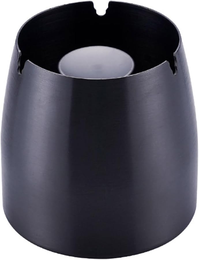 Large Stainless Steel Ashtray With Protective Lid For Desktop Balcony Cigarette Smoker Accessory - Image 3